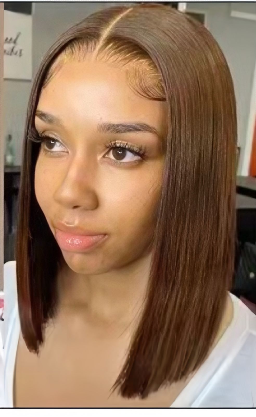 BROWN #4 FULL FRONTAL BOB WIGS