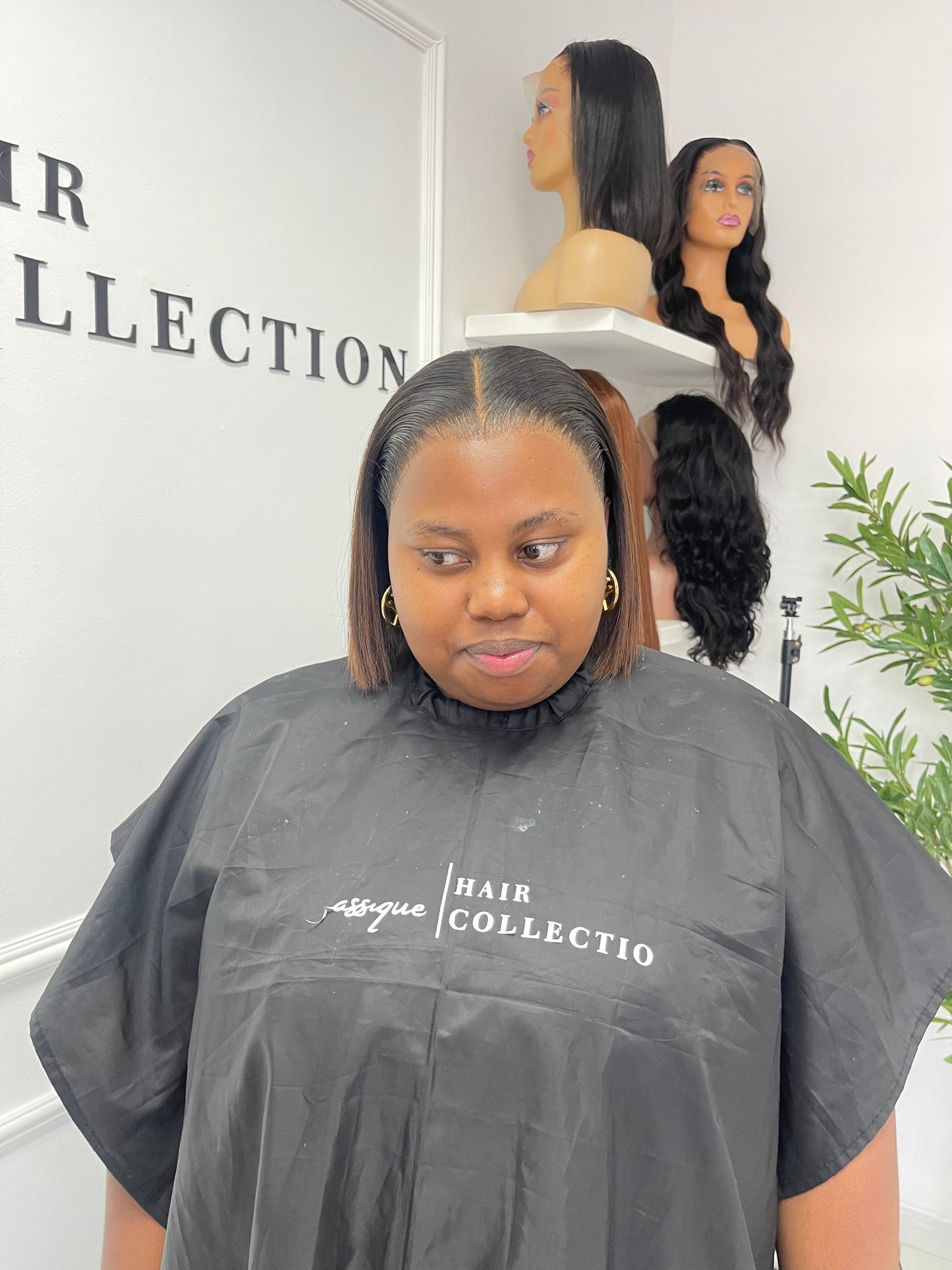 10" Full Frontal Vietnamese SDD Bone Straight Ombre Choc Brown