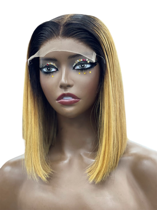 12" 5X5 VIETNAMESE SDD BONE STRAIGHT OMBRE LIGHT BROWN