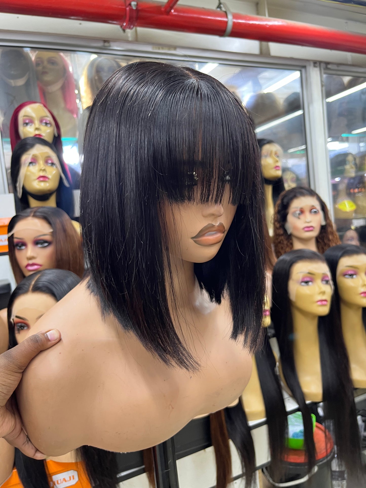 10" SUPER DOUBLE DRAWN FRINGE WIG